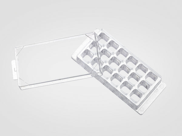 18 Chambered Cover Glass – C18-1.5H, 57 x 25 mm base