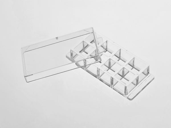 8 Chambered Cover Glass – C8-1-N, C8-1.5H-N and C8-1.5P, 57 x 25 mm base