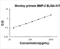 Monkey Primate BMP-2 PicoKine ELISA Kit standard curve