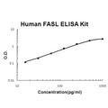 Human FASL PicoKine ELISA Kit standard curve