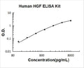 Human HGF PicoKine ELISA Kit standard curve