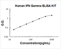 Human IFN gamma PicoKine ELISA Kit standard curve