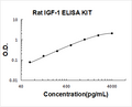 Rat IGF-1 PicoKine ELISA Kit standard curve