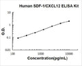 Human SDF-1/CXCL12 PicoKine ELISA Kit standard curve