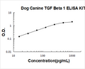 Dog TGF beta 1 PicoKine ELISA Kit standard curve