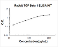 Rabbit TGF beta 1 PicoKine ELISA Kit standard curve