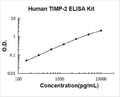 Human TIMP-2 PicoKine ELISA Kit standard curve