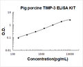 Pig TIMP-3 PicoKine ELISA Kit standard curve