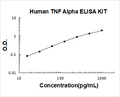 Human TNF alpha PicoKine ELISA Kit standard curve