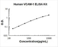 Human VCAM-1 PicoKine ELISA Kit standard curve