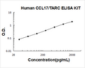 Human CCL17/TARC PicoKine ELISA Kit standard curve