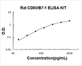Rat CD80/B7-1 PicoKine ELISA Kit standard curve