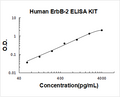 Human ErbB-2 PicoKine ELISA Kit standard curve
