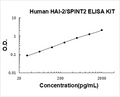 Human HAI-2/SPINT2 PicoKine ELISA Kit standard curve