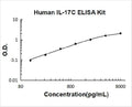 Human IL-17C PicoKine ELISA Kit standard curve