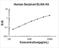 Human Kallistatin/Serpina4 PicoKine ELISA Kit standard curve
