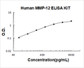 Human MMP-12 PicoKine ELISA Kit standard curve