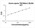 Horse equine TGF-beta 2 PicoKine ELISA Kit standard curve
