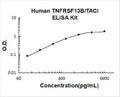 Human TNFRSF13B/TACI PicoKine ELISA Kit standard curve