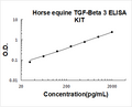 Horse equine TGF-beta 3 PicoKine ELISA Kit standard curve
