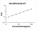 Rat Myostatin/GDF8 PicoKine ELISA Kit Standard Curve