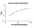 Human CXCL14 PicoKine ELISA Kit standard curve