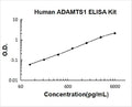 Human ADAMTS1 PicoKine ELISA Kit standard curve