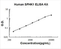 Human SPHK1 PicoKine ELISA Kit standard curve