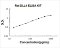 Rat DLL4 PicoKine ELISA Kit standard curve
