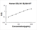 Human COL1A1 PicoKine ELISA Kit standard curve