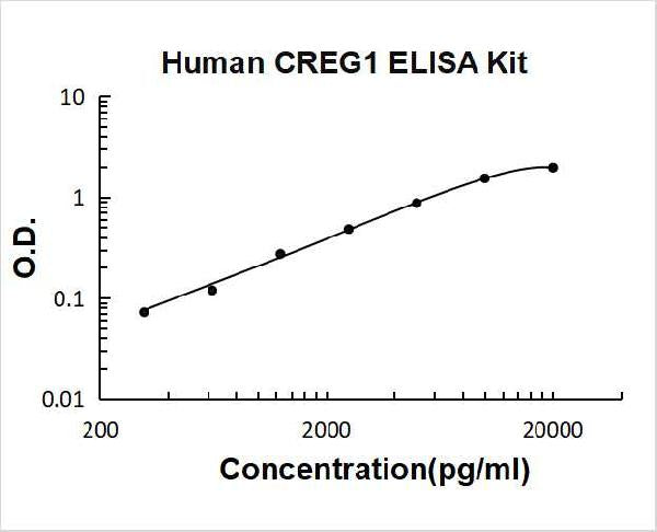 Human CREG1 PicoKine ELISA Kitstandard curve