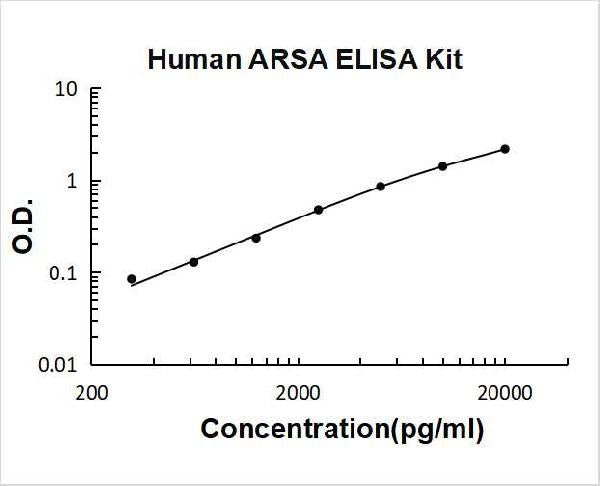 Human ARSA PicoKine ELISA Kit Standard Curve