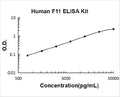 Human F11 PicoKine ELISA Kit standard curve