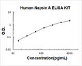 Human Napsin A PicoKine ELISA Kit standard curve