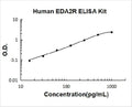Human EDA2R/TNFRSF27/XEDAR PicoKine ELISA Kit standard curve