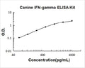Canine IFN-gamma PicoKine ELISA Kit standard curve