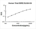 Human Total DDR2 PicoKine ELISA Kit standard curve