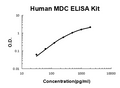 Human CCL22/MDC EZ-Set ELISA Kit standard curve