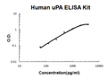 Human uPA/PLAU/URK EZ-Set ELISA Kit standard curve