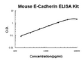 Mouse E-Cadherin/CDH1/Cadherin-1 EZ-Set ELISA Kit standard curve