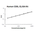 Human CD5L/CT-2 EZ-Set ELISA Kit standard curve