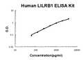 Human LILRB1 EZ-Set ELISA Kit standard curve