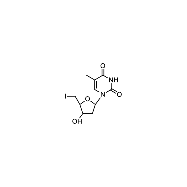 5'-deoxy-5'-iodothymidine — Crystalline powder, purity ≥ 95.0%, MW 352.13 g/mol, C10H13IN2O4. Coenza biochemical available from BioHippo.