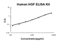 Human HGF PicoKine ELISA Kit standard curve