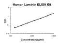 Human Laminin PicoKine ELISA Kit standard curve
