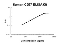 Human CD27 PicoKine ELISA Kit standard curve