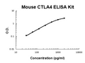 Mouse CTLA4 PicoKine ELISA Kit standard curve