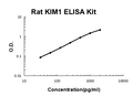 Rat KIM1 PicoKine ELISA Kit standard curve