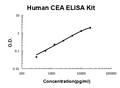 Human CEA PicoKine ELISA Kit standard curve