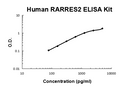 Human RARRES2 PicoKine ELISA Kit standard curve